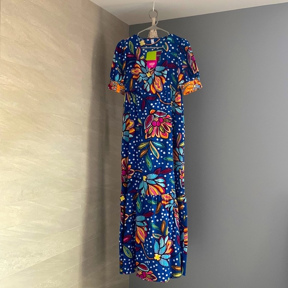 NWT Tabitha Brown x Target blue floral dress with pockets - Picture 5 of 9